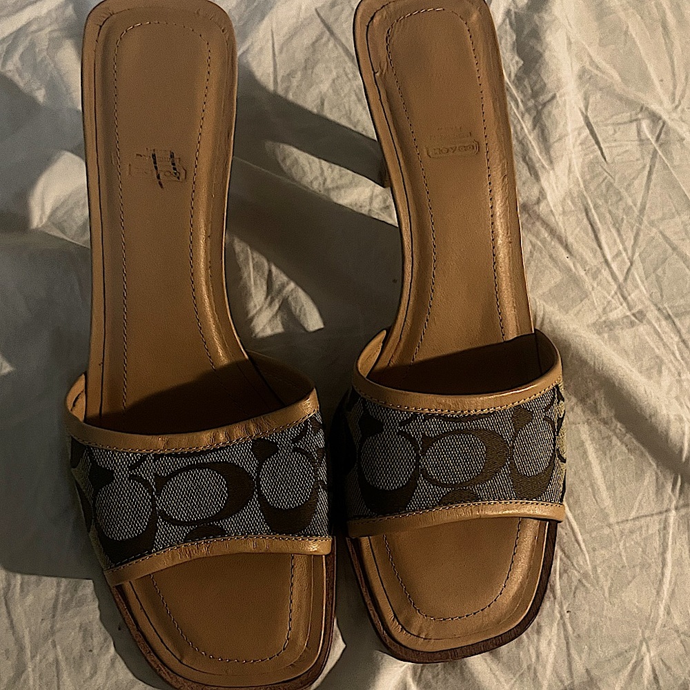 Coach brown sandals size 11